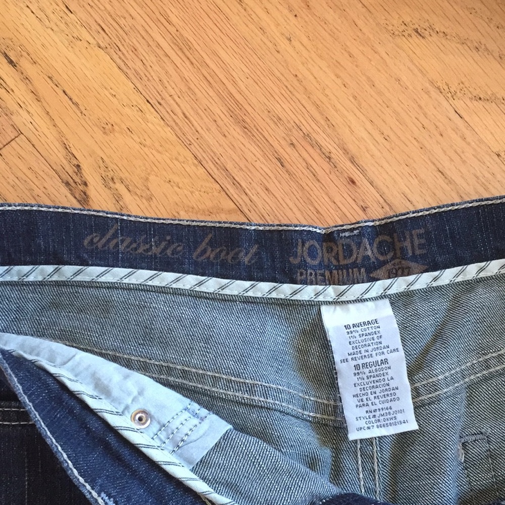 Jordache classic boot size 10 average jeans